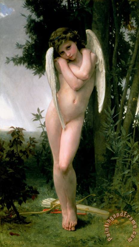 Cupidon painting - William Adolphe Bouguereau Cupidon Art Print