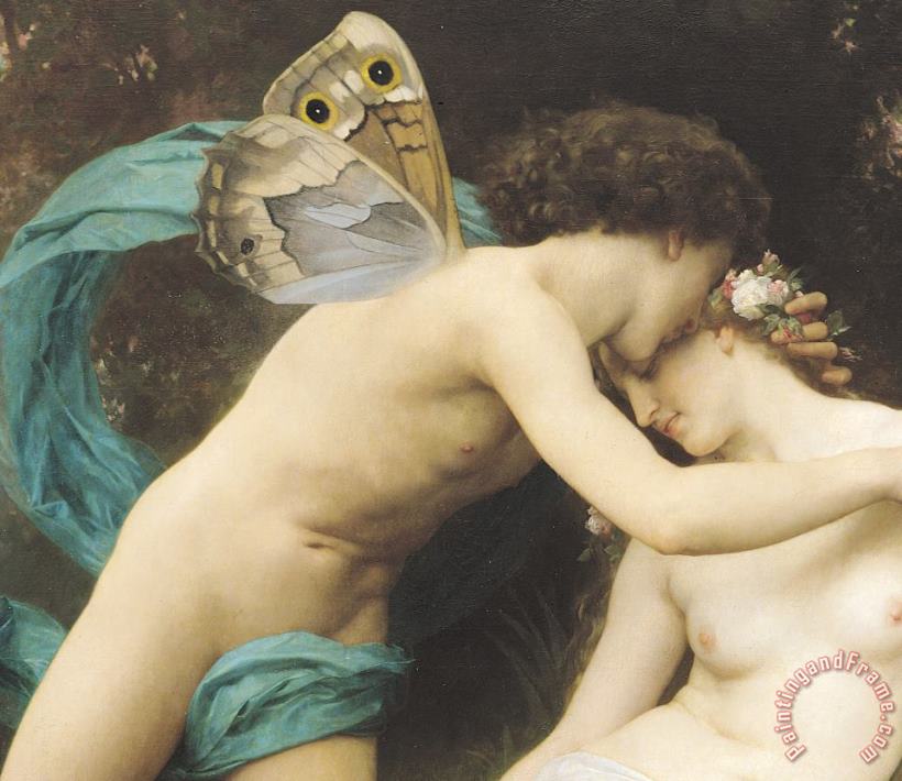 William Adolphe Bouguereau Flora and Zephyr Art Painting