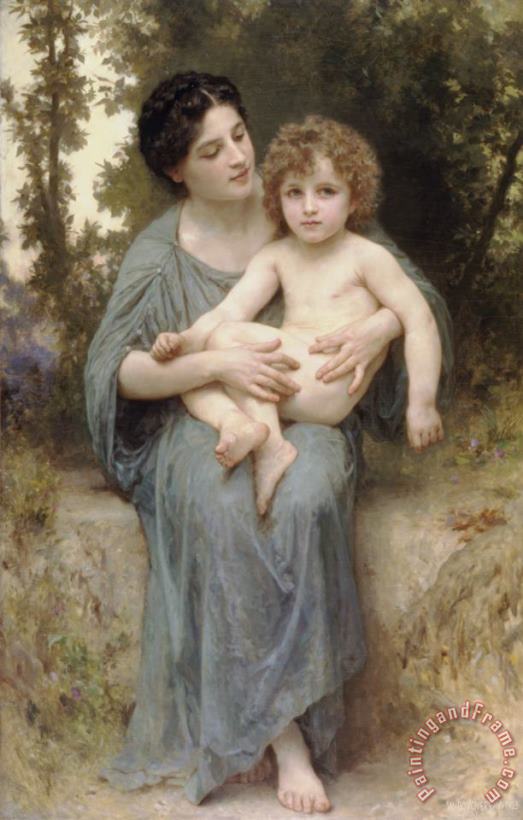 Little Brother painting - William Adolphe Bouguereau Little Brother Art Print