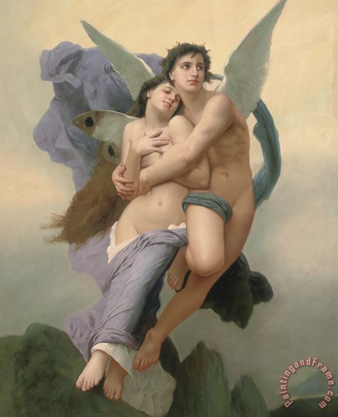 William Adolphe Bouguereau The Abduction of Psyche Art Painting
