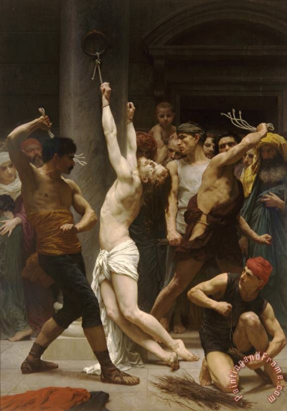 The Flagellation of Our Lord Jesus Christ painting - William Adolphe Bouguereau The Flagellation of Our Lord Jesus Christ Art Print