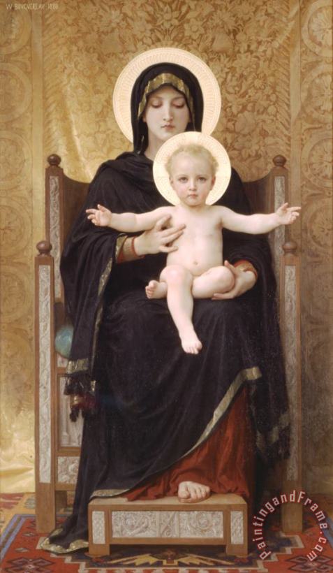 William Adolphe Bouguereau The Seated Madonna Art Print