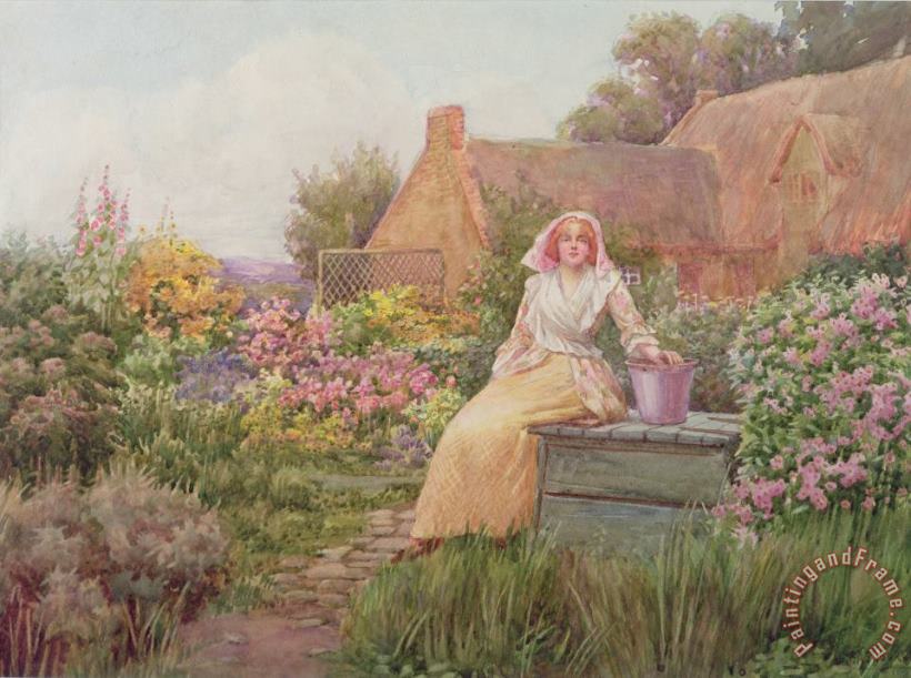 William Ashburner At the Well Art Painting