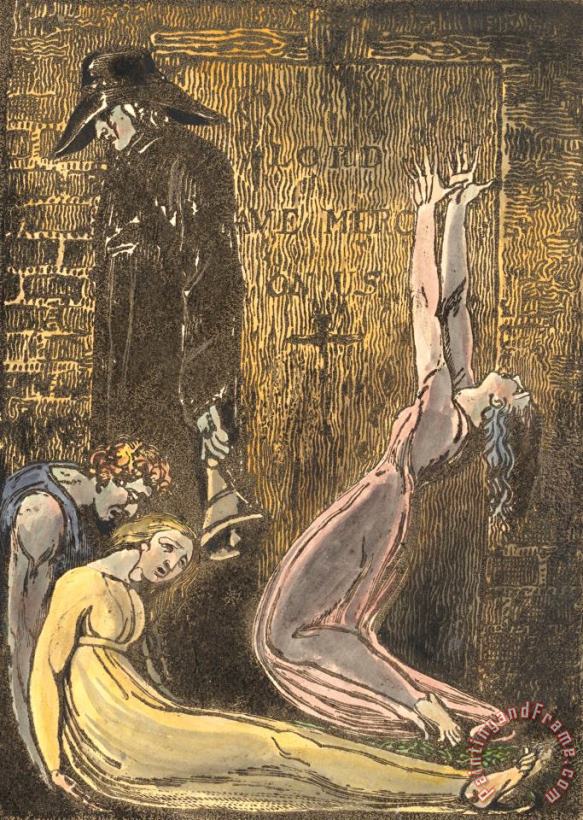 Europe. a Prophecy, Plate 13 (bentley 10) painting - William Blake Europe. a Prophecy, Plate 13 (bentley 10) Art Print