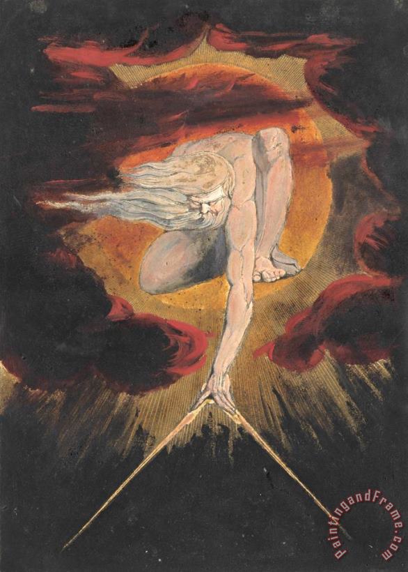Europe. a Prophecy, Plate 1, Frontispiece painting - William Blake Europe. a Prophecy, Plate 1, Frontispiece Art Print
