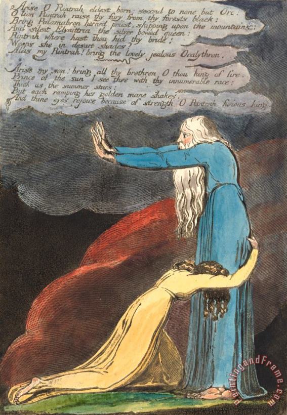 William Blake Europe. a Prophecy, Plate 9, 