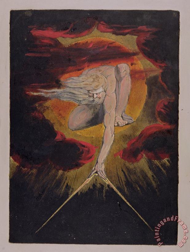 William Blake  Frontispiece from 'Europe. A Prophecy' Art Painting