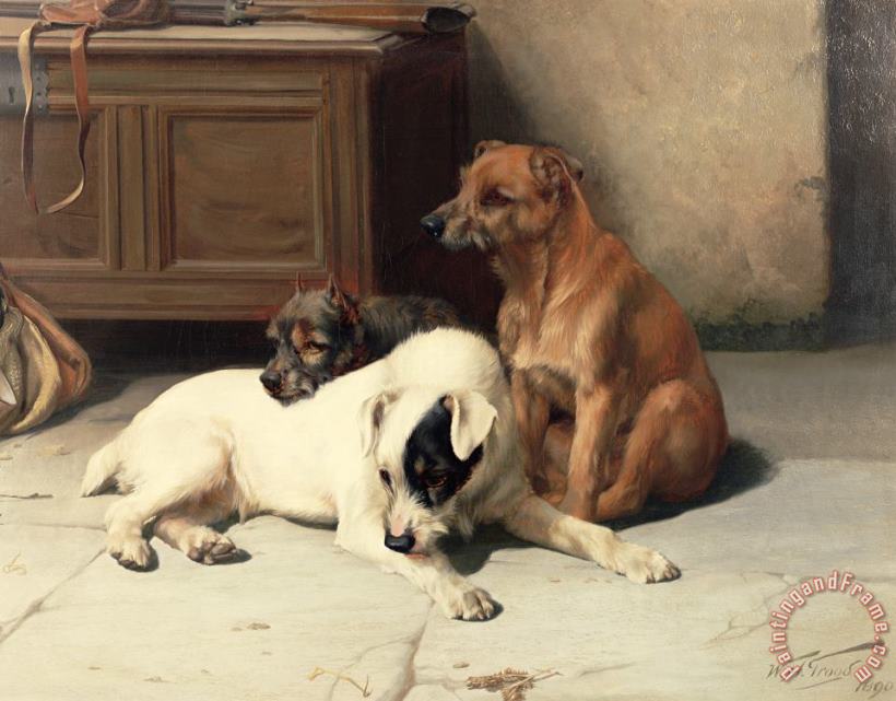 Waiting For Master painting - William Henry Hamilton Trood Waiting For Master Art Print