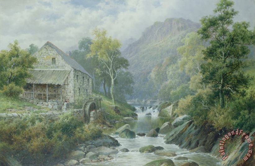 William Henry Mander Old Disused Mill Dolgelly Art Print