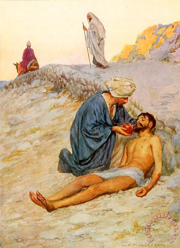 William Henry Margetson The Good Samaritan Art Painting