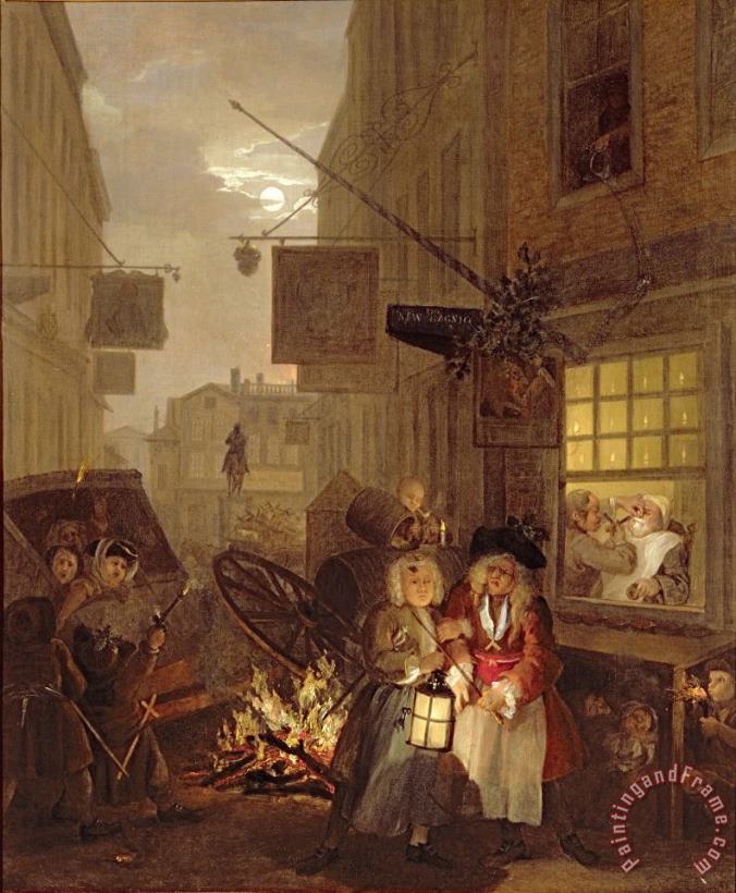 William Hogarth Night Art Painting