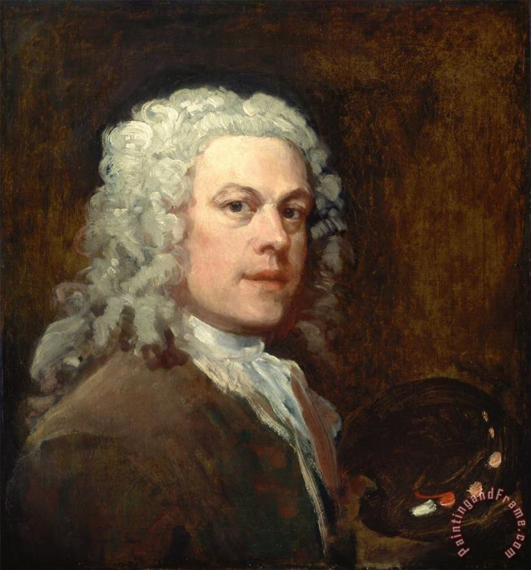 William Hogarth Self Portrait Art Painting