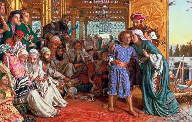 William Holman Hunt The Finding of the Savior in the Temple Art Print