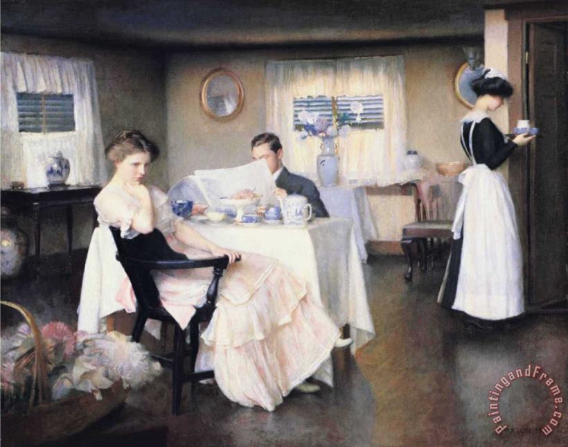 William McGregor Paxton The Breakfast Art Painting