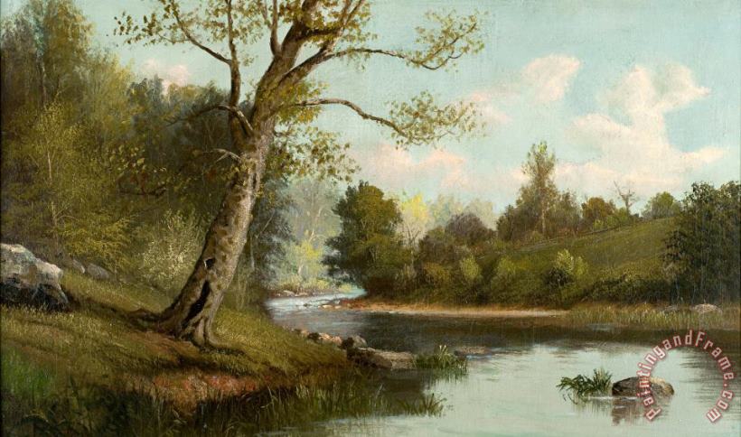 White River Near Seymour painting - William McKendree Snyder White River Near Seymour Art Print