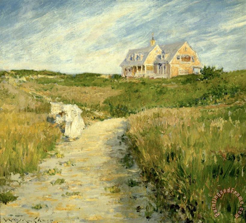 The Chase Homestead, Shinnecock painting - William Merritt Chase The Chase Homestead, Shinnecock Art Print