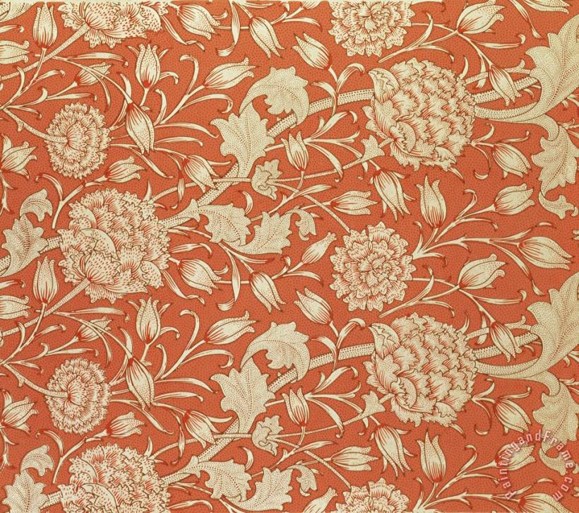 William Morris Tulip Wallpaper Design Art Painting