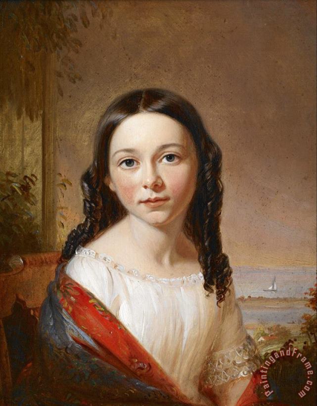 Portrait of Maria Seabury painting - William Sidney Mount Portrait of Maria Seabury Art Print