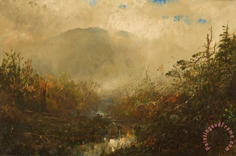 William Sonntag Coming Storm in the Adirondacks Art Painting