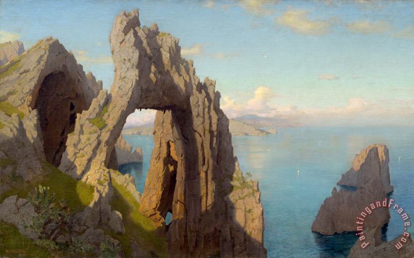 Natural Arch at Capri painting - William Stanley Haseltine Natural Arch at Capri Art Print