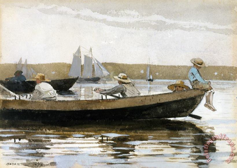 Boys in a Dory painting - Winslow Homer Boys in a Dory Art Print