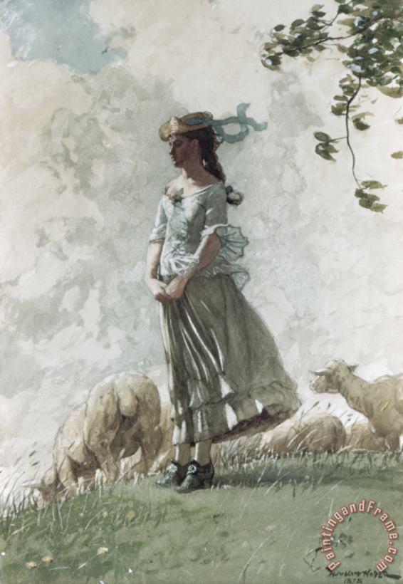 Fresh Air painting - Winslow Homer Fresh Air Art Print