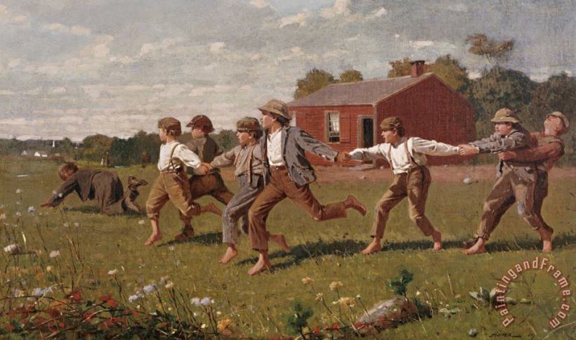 Snap The Whip painting - Winslow Homer Snap The Whip Art Print