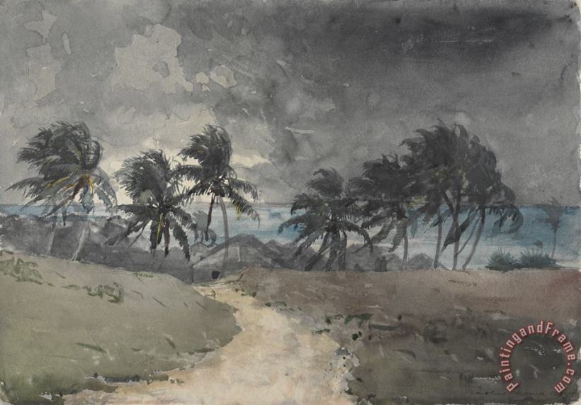 Storm, Bahamas painting - Winslow Homer Storm, Bahamas Art Print