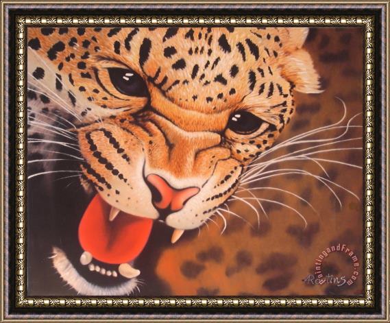 Agris Rautins Baby Leopard Framed Painting