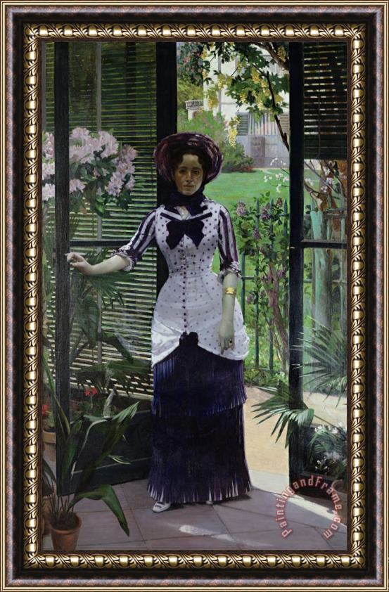 Albert Bartholome In the Greenhouse Framed Print