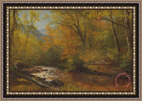 Albert Bierstadt Brook In Woods Framed Painting