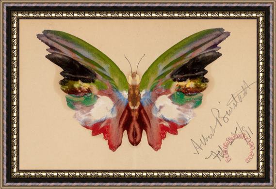 Albert Bierstadt Butterfly, 1891 Framed Print