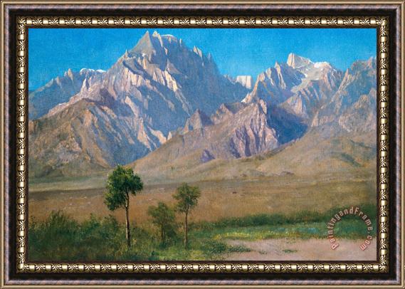 Albert Bierstadt Camp Independence Colorado Framed Painting