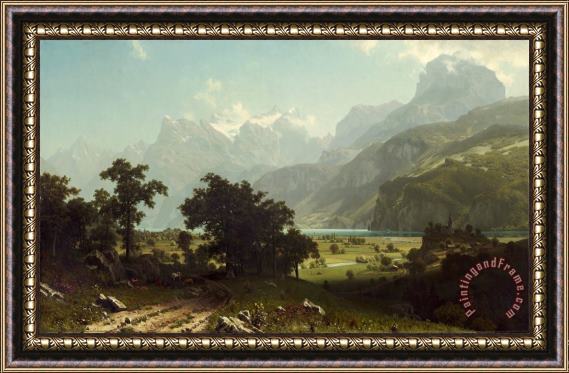 Albert Bierstadt Lake Lucerne Framed Print