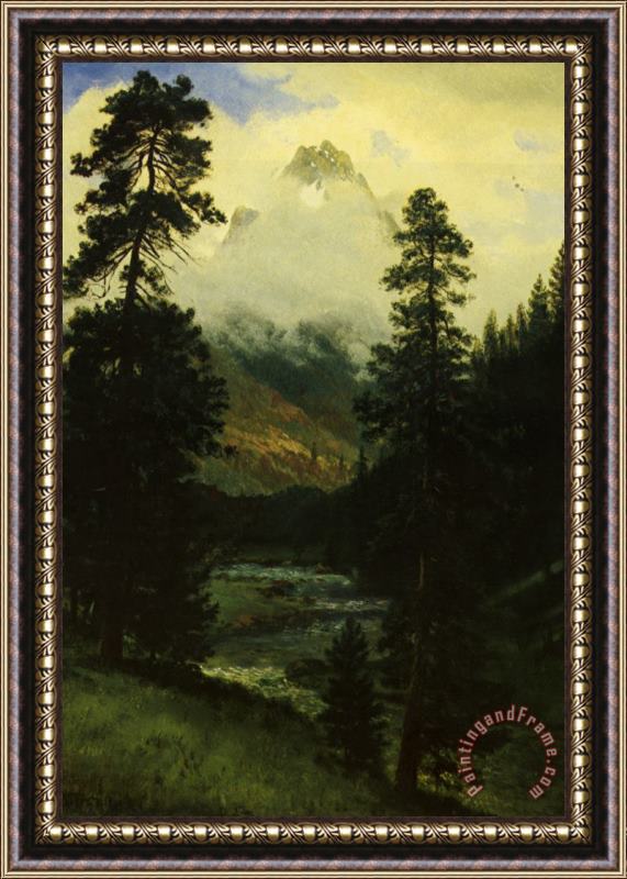 Albert Bierstadt Landers Peak Framed Print
