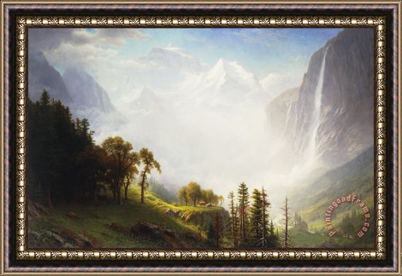 Albert Bierstadt Majesty Of The Mountains Framed Painting