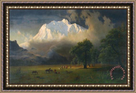 Albert Bierstadt Mount Adams, Washington Framed Print