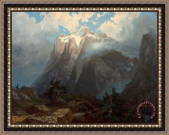 Albert Bierstadt Mount Brewer From King's River Canyon, California, 1872 Framed Print