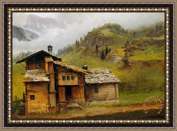 Albert Bierstadt Mountain House Framed Print