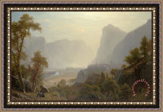 Albert Bierstadt The Hetch Hetchy Valley, California Framed Painting