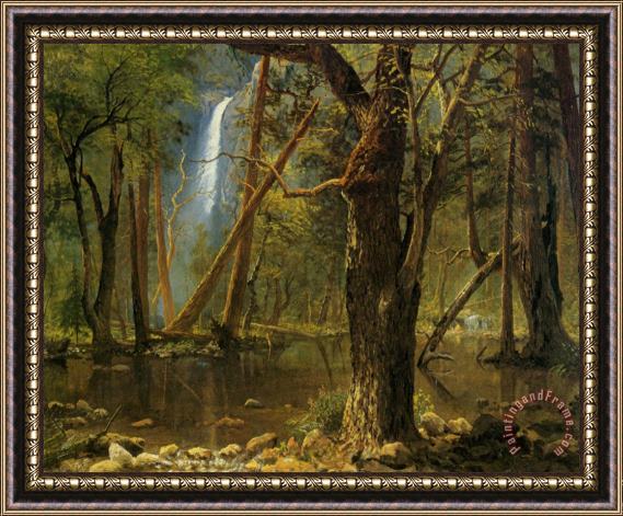 Albert Bierstadt View in Yosemite Valley Framed Painting