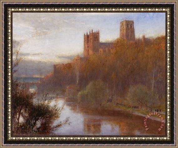 Albert Goodwin Durham Cathedral Framed Painting
