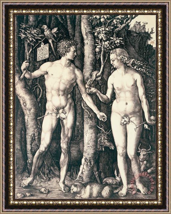 Albrecht Durer Adam and Eve Framed Print