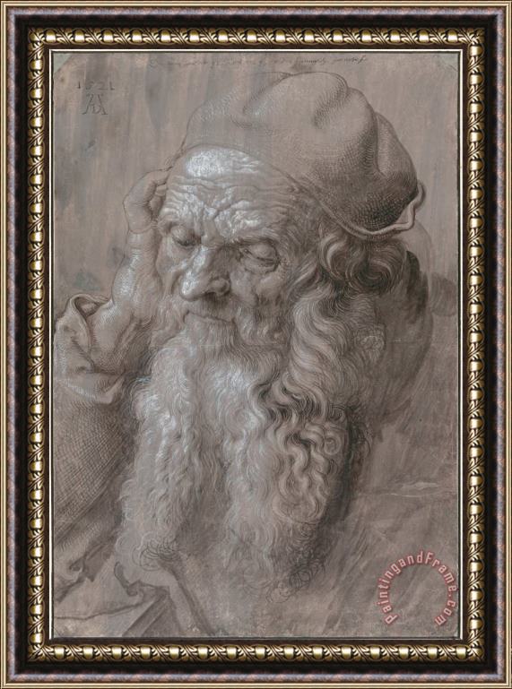 Albrecht Durer Head Of An Old Man Framed Painting