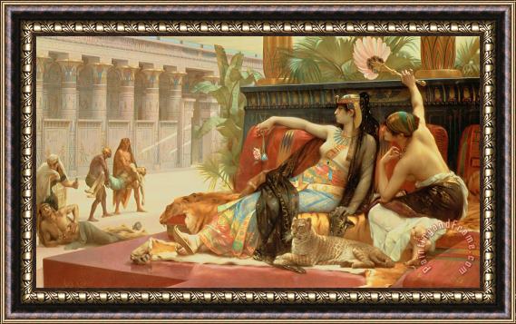 Alexandre Cabanel Cleopatra Testing Poisons On Those Condemned To Death Framed Painting