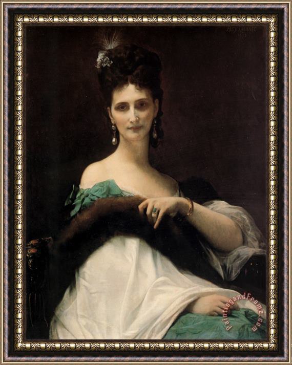Alexandre Cabanel La Comtesse De Keller Framed Painting