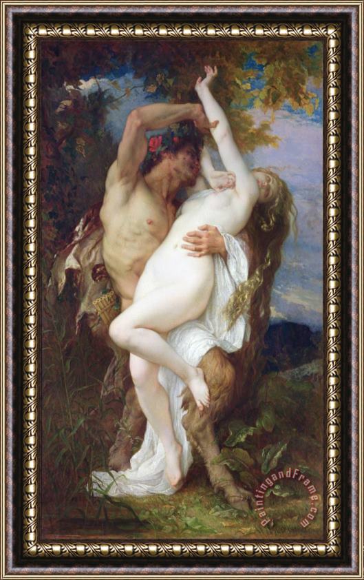 Alexandre Cabanel Nymph Abducted by a Faun Framed Print