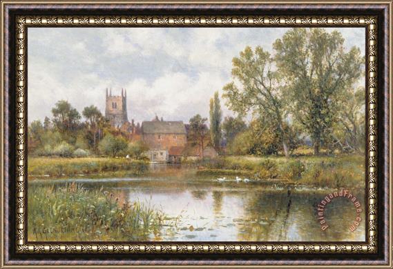 Alfred Glendening The Millpond Framed Painting