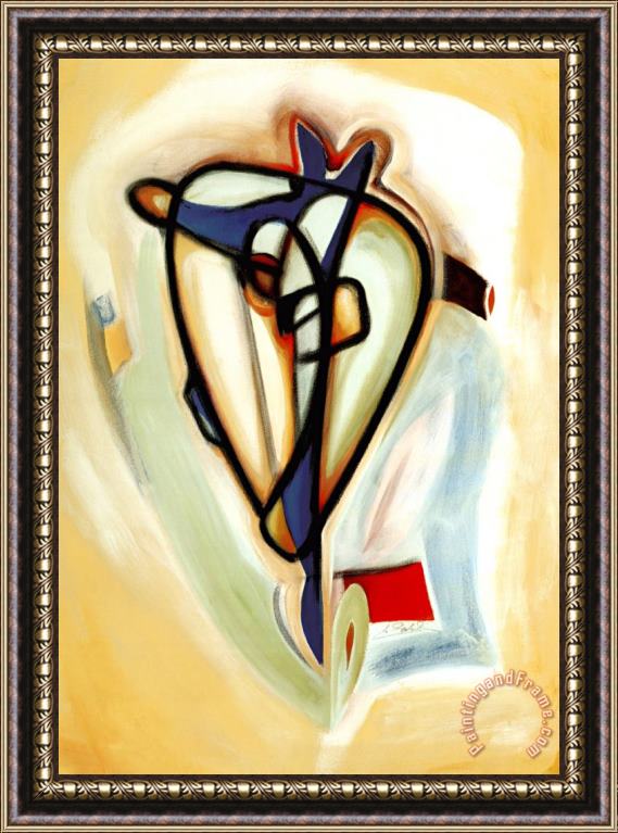 alfred gockel Abstract Heart Ii Framed Print