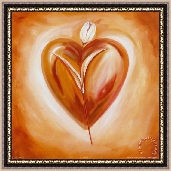 alfred gockel Shades of Love Chocolate Framed Painting